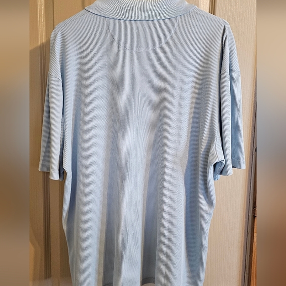 LOT Of 2 Jhane Barnes 72% Silk Shirts Baby Blue And Yellow - Picture 4 of 9